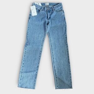Abrand A 99 Low Straight Walk Away‎ Jeans Size 26 Light Wash Denim NWT